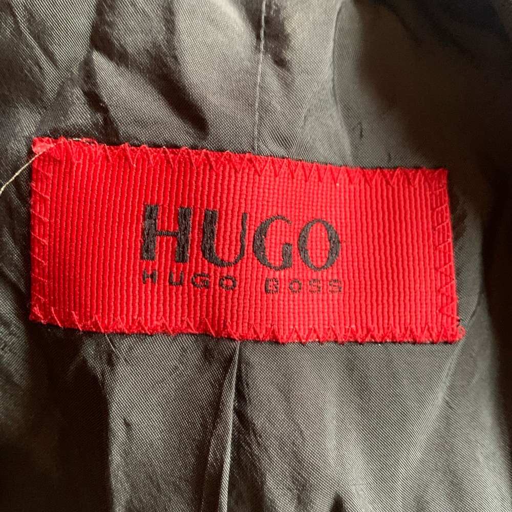 Vintage Hugo Boss Elegant Black Coat
